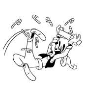 coloriage dingo et les sucreries